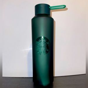 New!!! 2020 Starbucks frosted green plastic reusable bottle